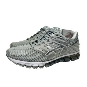 Asics Gel Quantum 180 2 Running Shoes Womens Size 10 Gray Mesh Lace Up Low Top